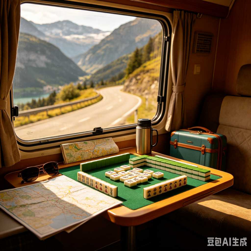 retro vintage mahjong set
