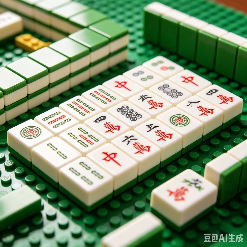 blue mahjong tiles
