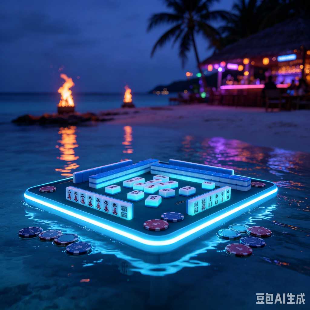gradient blue mahjong tiles